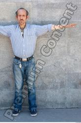 Whole Body Head Man T poses Casual Average Bearded Street photo references